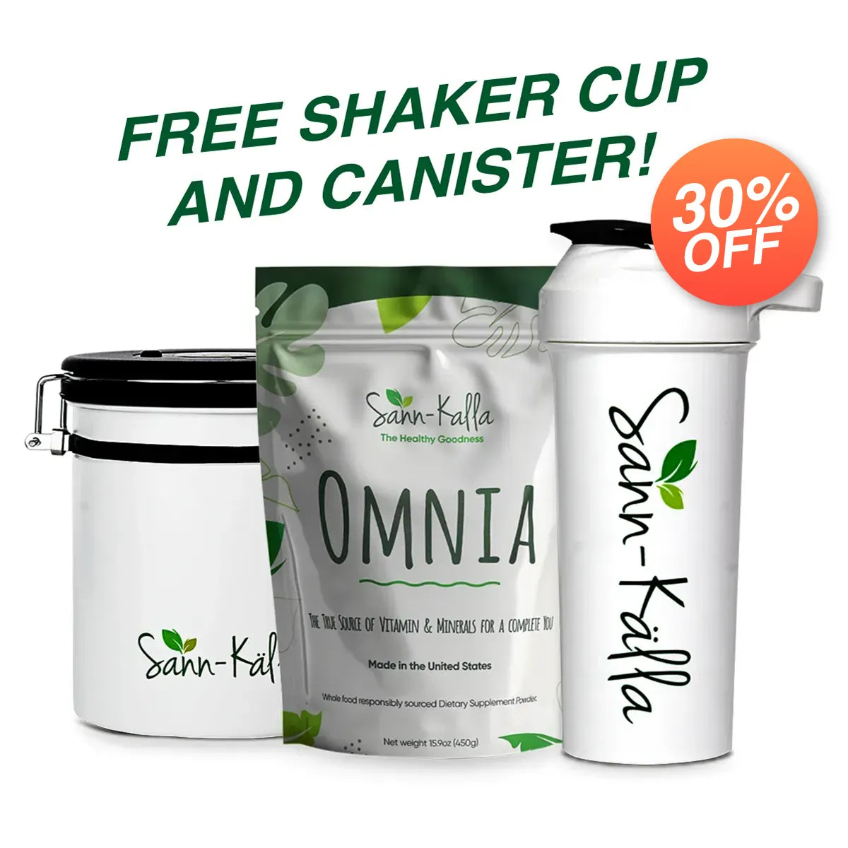 Green Superfood Powder Drink Omnia Nutrition for Daily Health