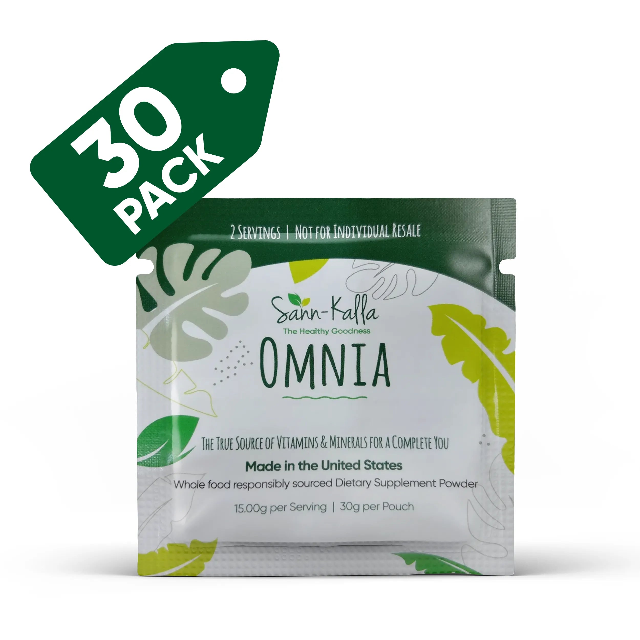 Omnia Greens  Drink Mix Superfood Sample Packs