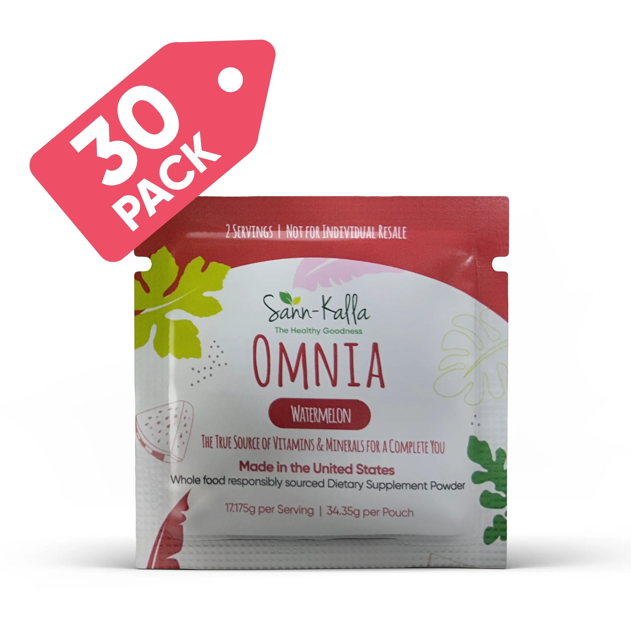 Omnia Greens  Drink Mix Superfood Sample Packs