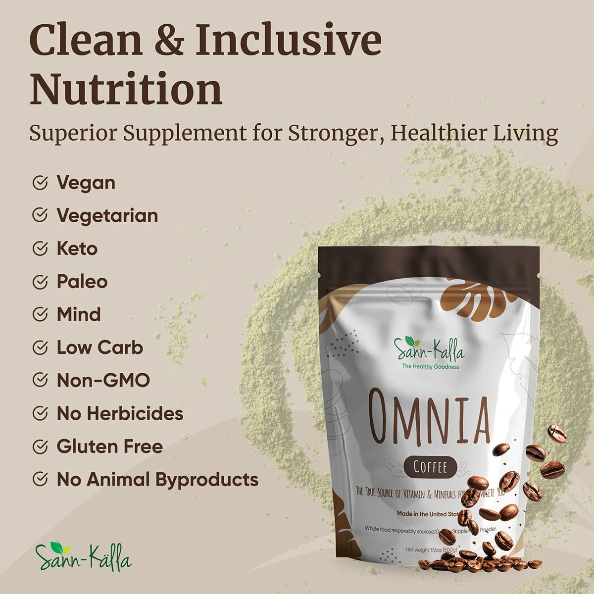 Omnia Greens Natural Superfood Drink Mix Starter Kit