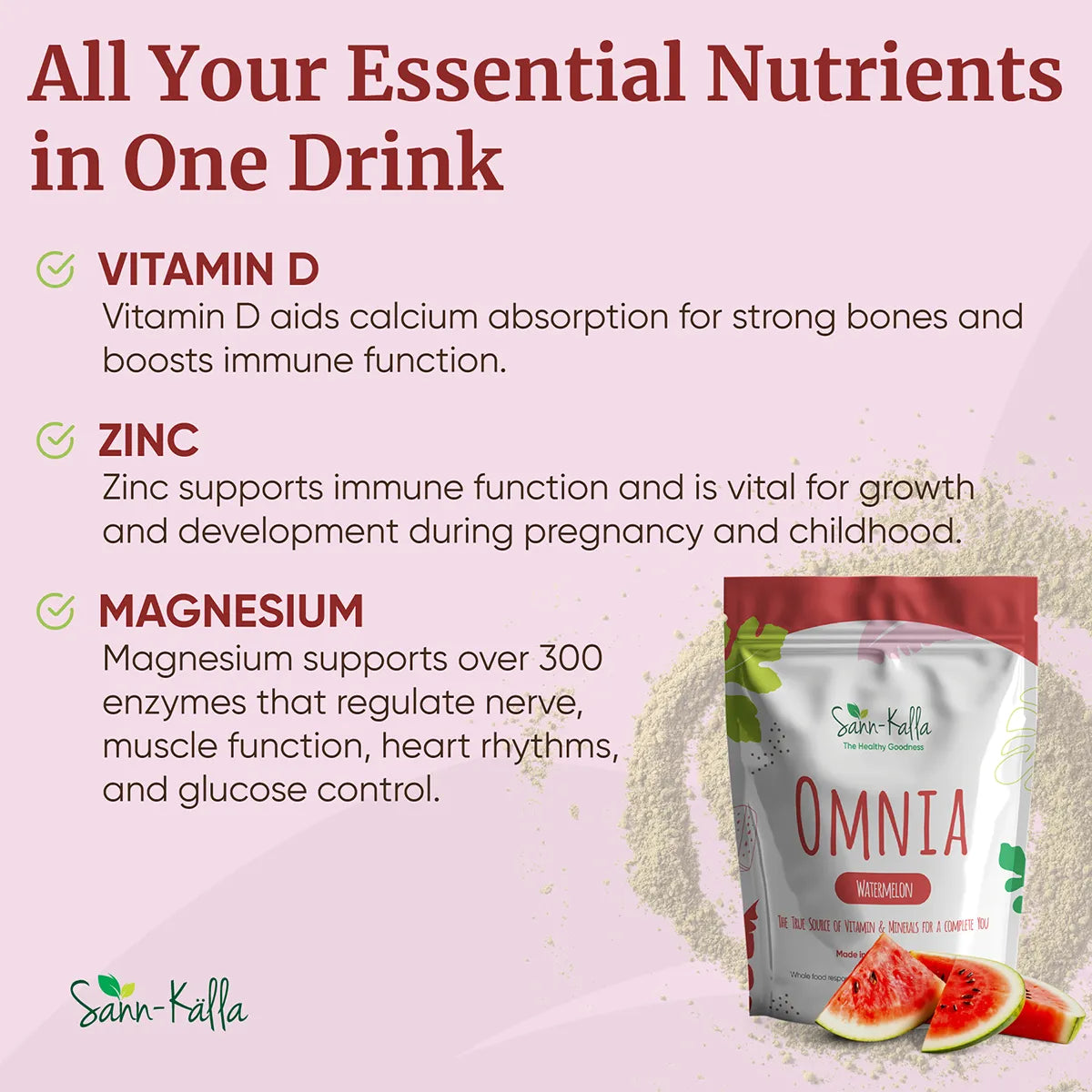 Sann-Källa Omnia Superfood Drink | All-in-One Daily Nutrition