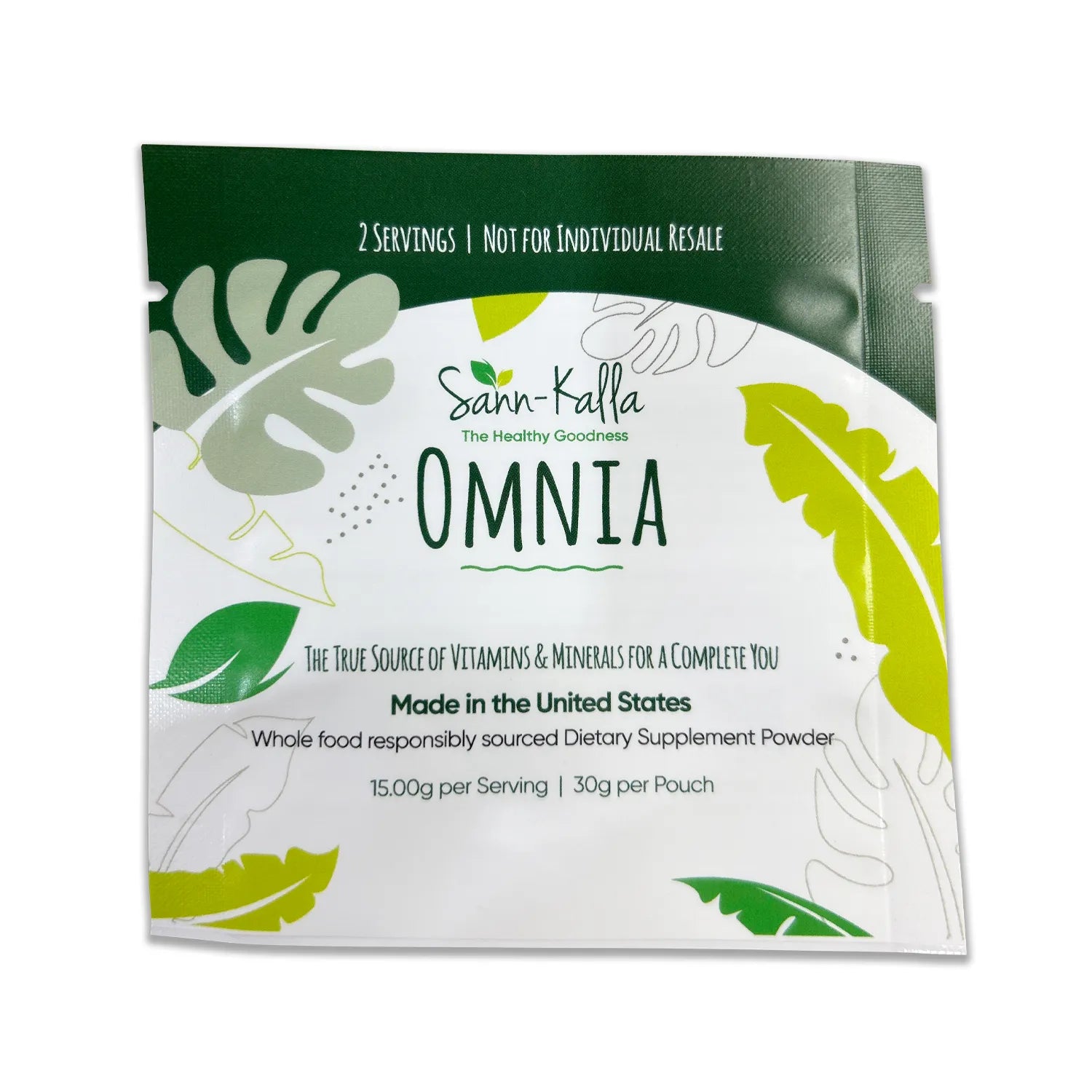 Omnia Greens Natural Superfood Travel Packs