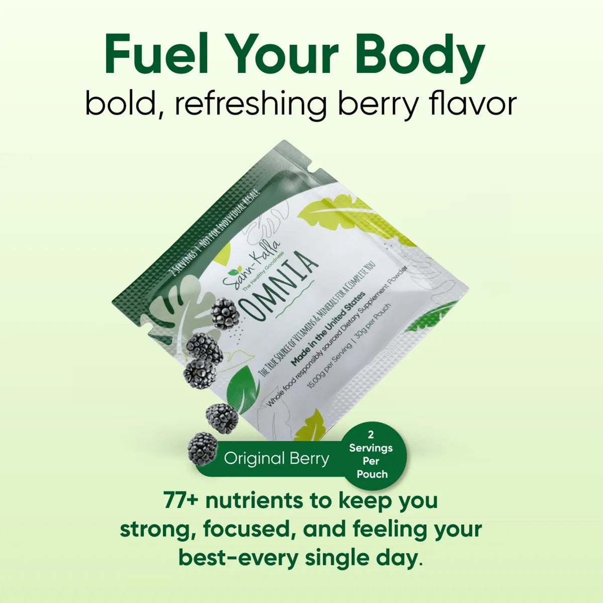 bold, refreshing berry flavor