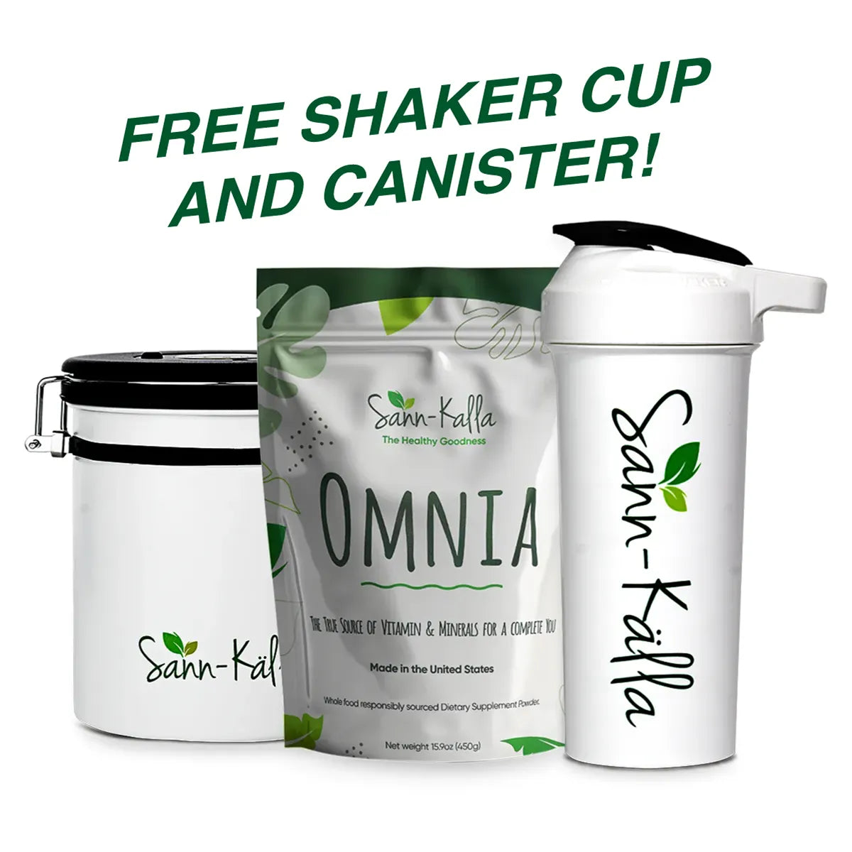 Green Superfood Powder Drink Omnia Nutrition for Daily Health